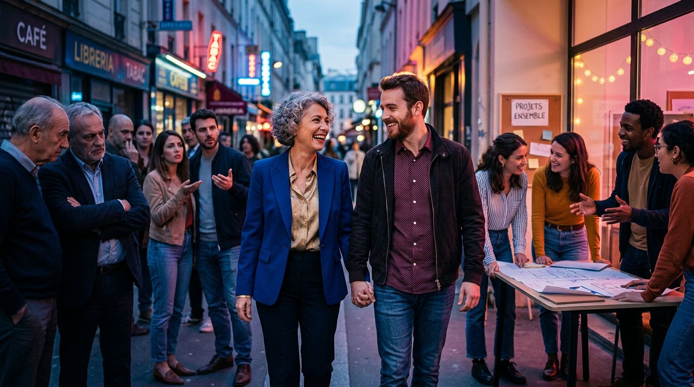 Couple avec un écart d'âge